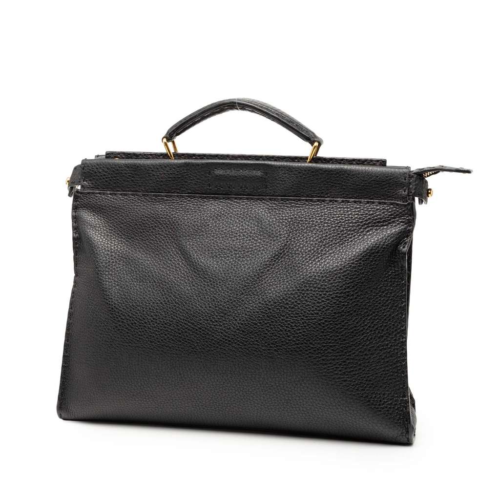 Fendi Large Leather Selleria Monster Peekaboo Iconic Fit Bag - 2