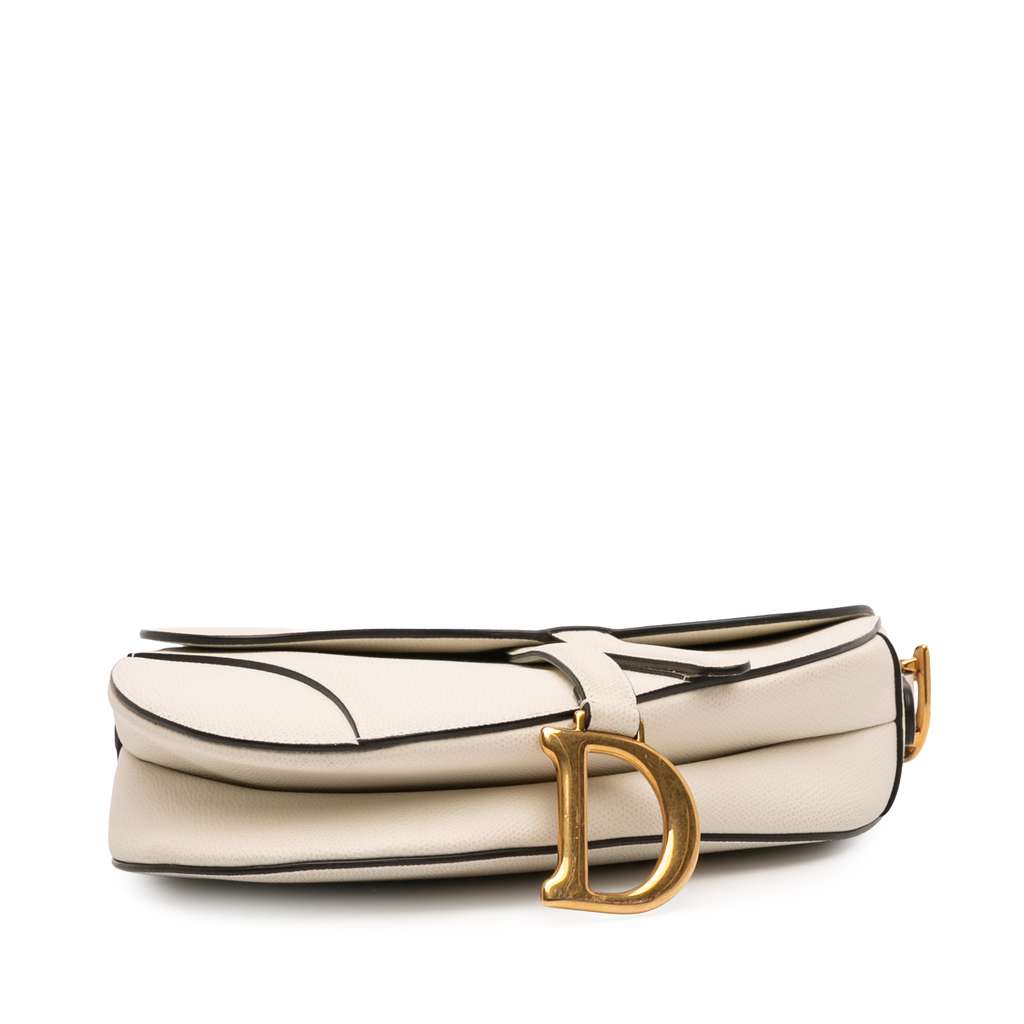 Dior Grained Calfskin Saddle Bag - 3