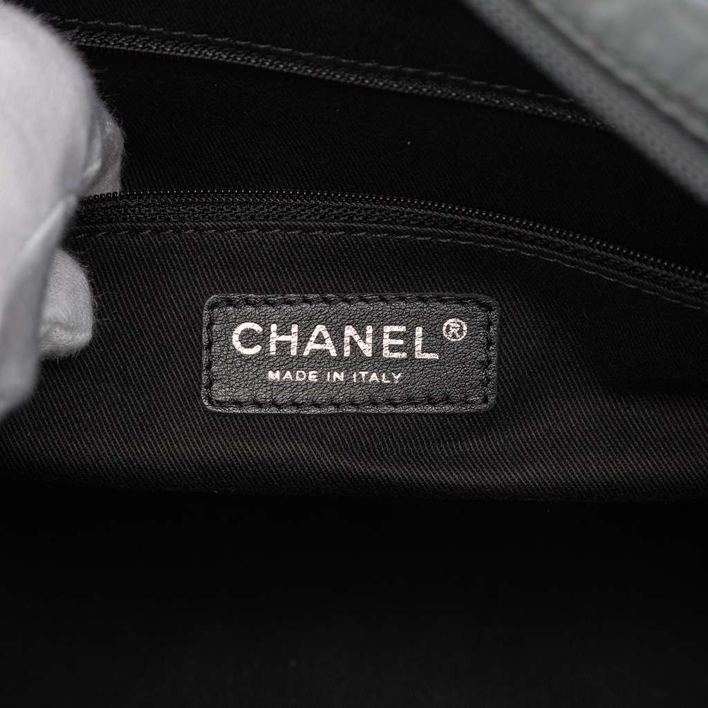 Chanel Paris New York Quilted Nylon Duffle Handbag - 5
