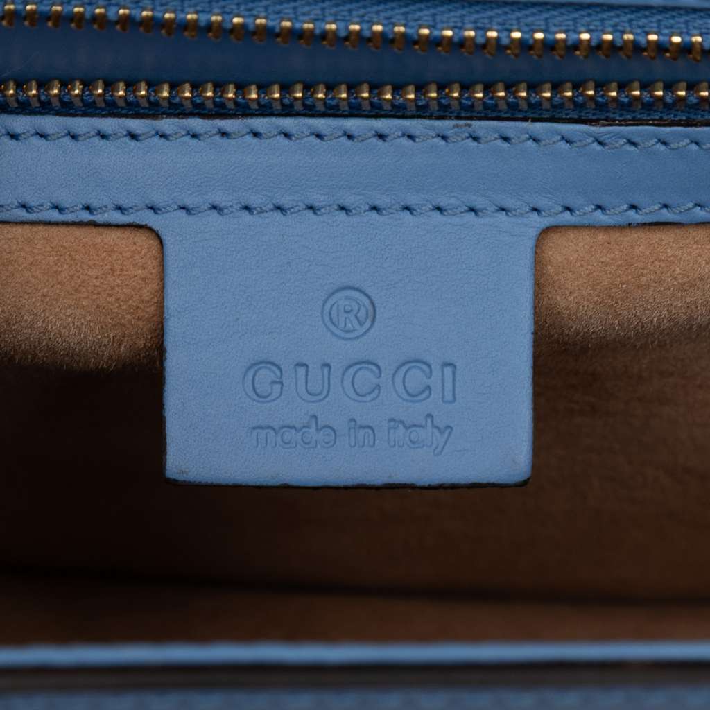 Gucci Small Leather Sylvie Web Satchel - 5