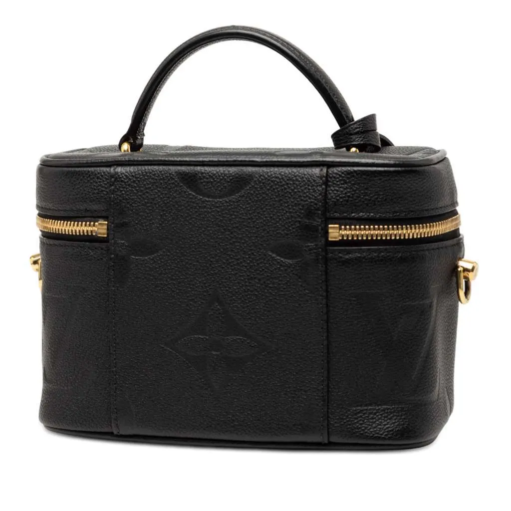 Louis Vuitton Monogram Giant Empreinte Vanity PM Black Leather Very good - Back View