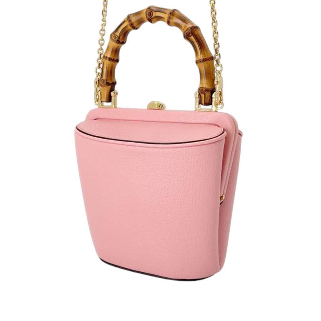 Gucci Mini Dollar Calfskin Bamboo Marina Bucket Bag - 2