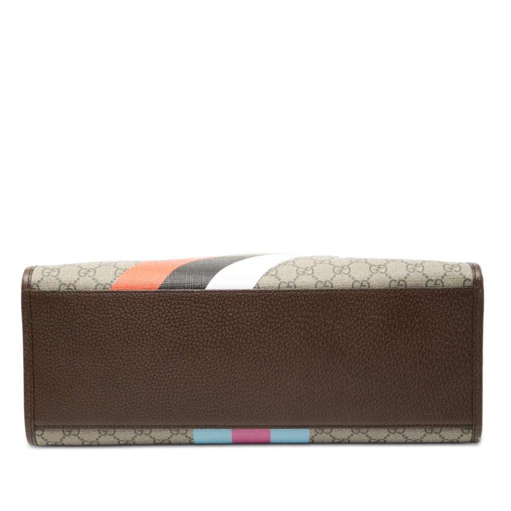 Gucci Medium GG Supreme 100 Centum Anniversary Calfskin Retro Interlocking G Tote - 3