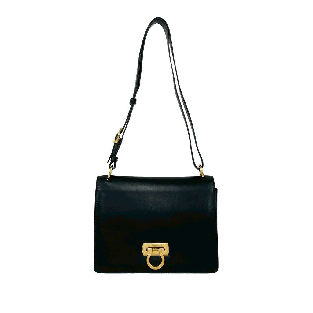 Salvatore Ferragamo Leather Gancini Crossbody