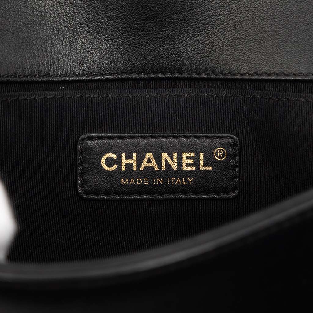 Chanel Small Velvet and Calfskin Boy Flap - 5