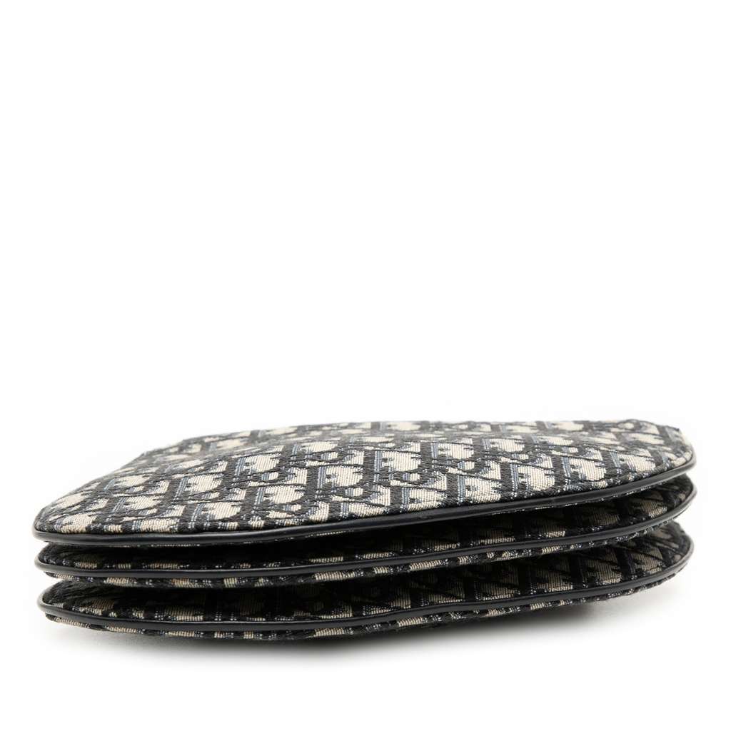 Dior Oblique Canvas Saddle Triple Zip Crossbody - 3