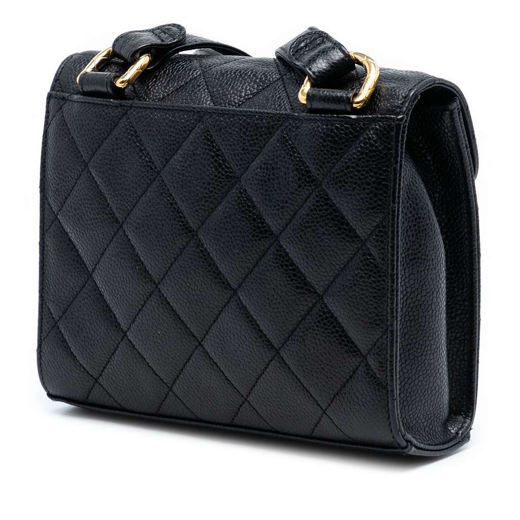 Chanel Mini CC Quilted Caviar Envelope Flap - 2