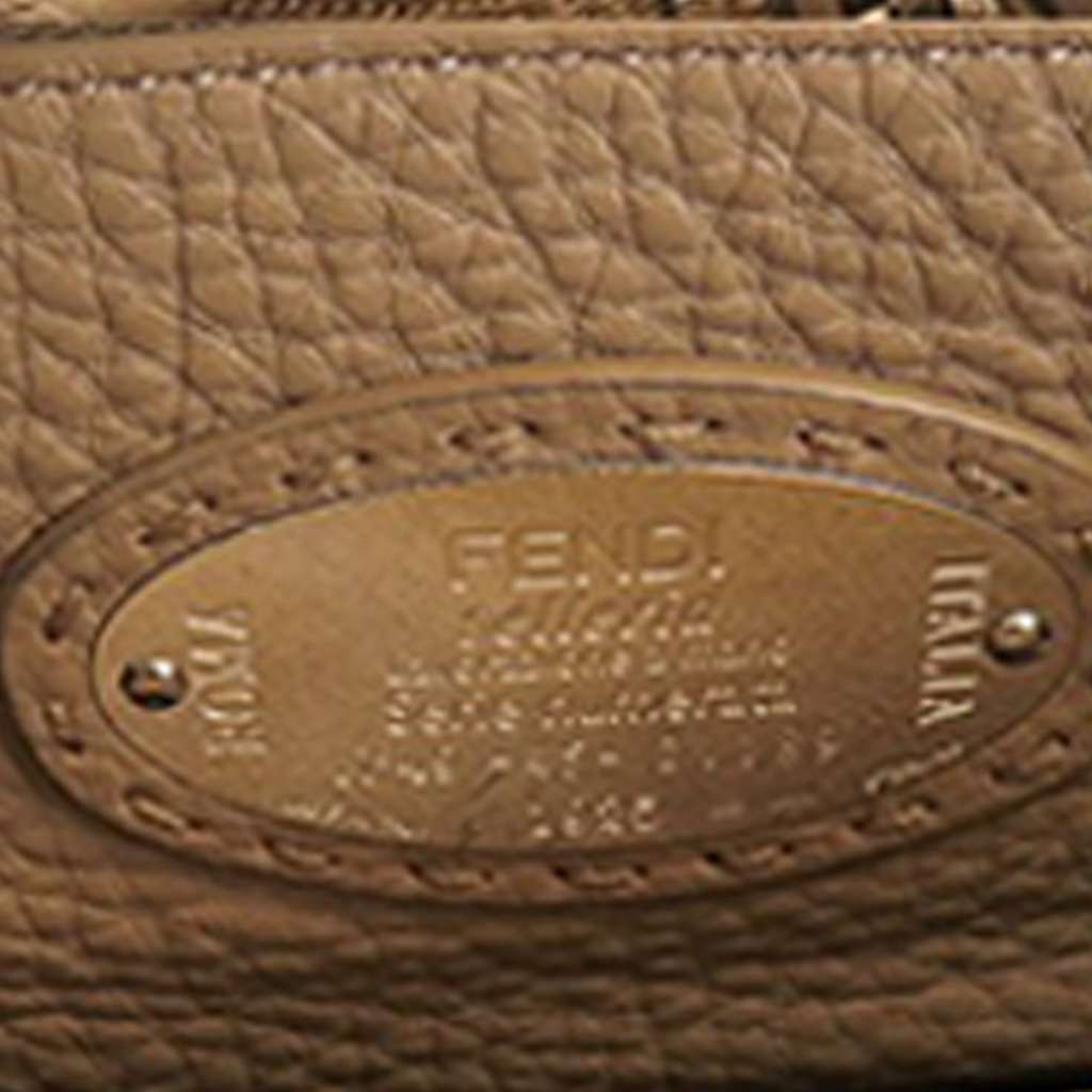 Fendi Medium Leather Selleria Peekaboo Iconic Satchel - 5