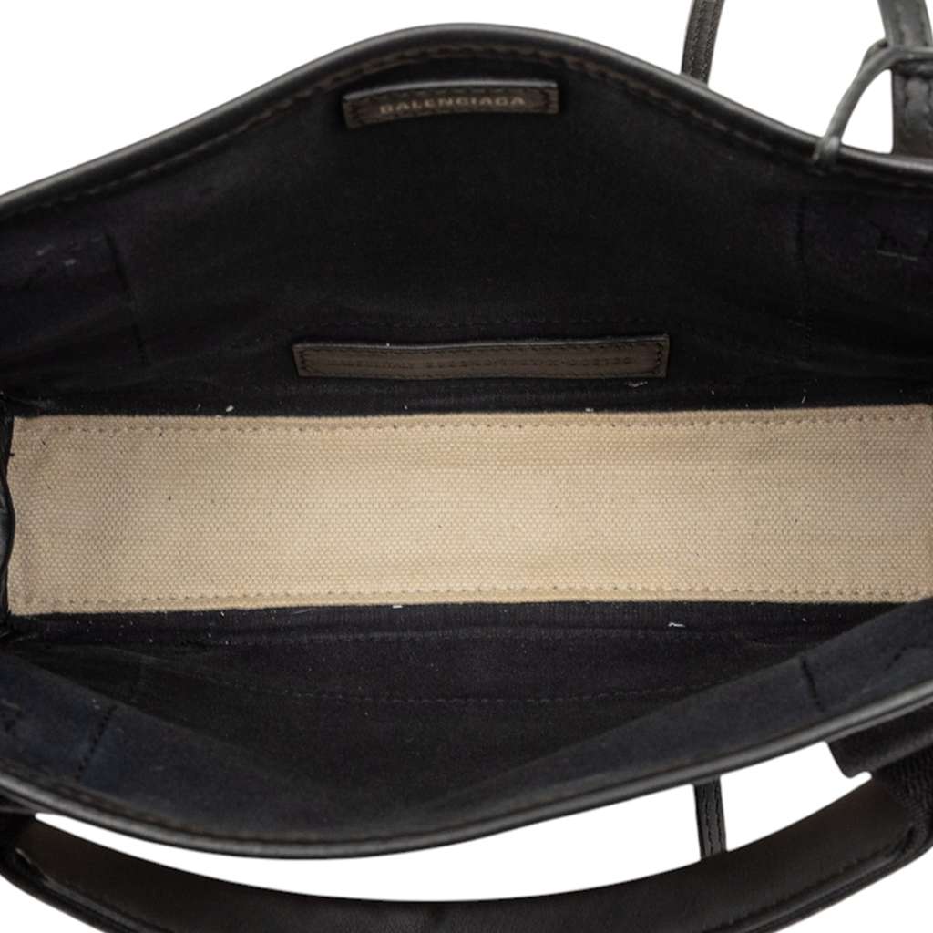 Balenciaga Canvas Navy Cabas XS - 4