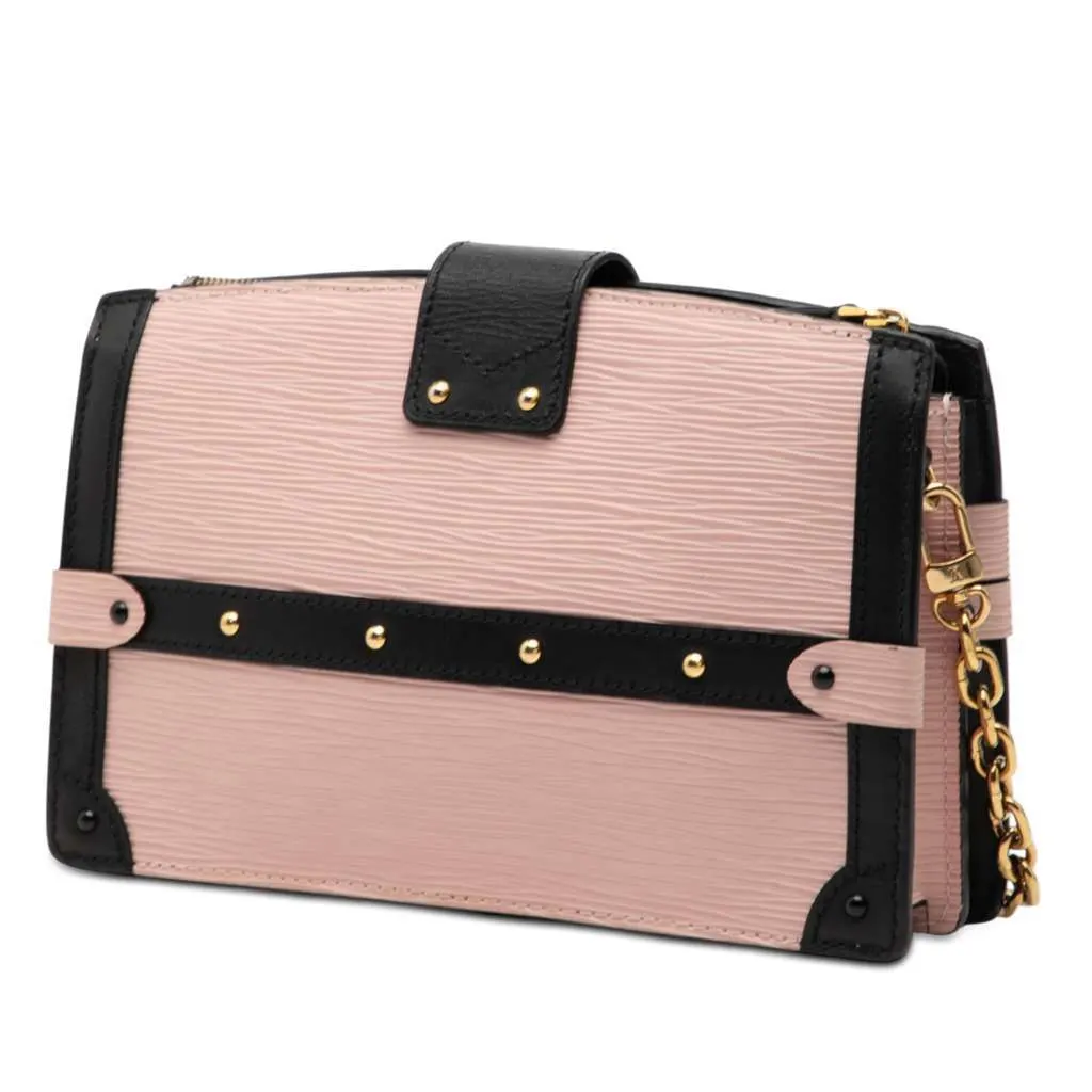 Louis Vuitton Epi Trunk Clutch Pink Leather Very good - Back View