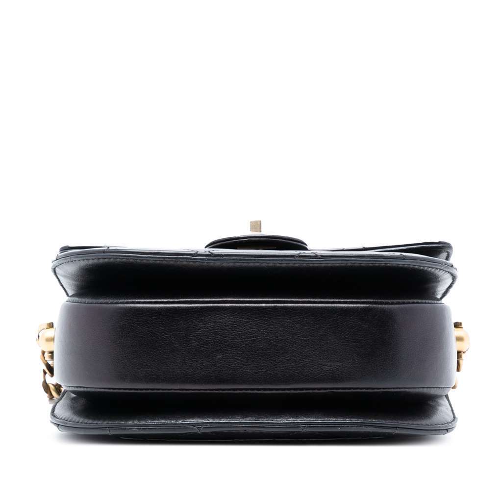 Chanel Mini CC Quilted Shiny Calfskin Round Moon Messenger Flap - 3