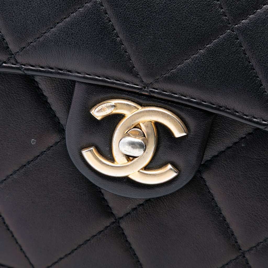 Chanel Mini CC Quilted Shiny Calfskin Round Moon Messenger Flap - 5