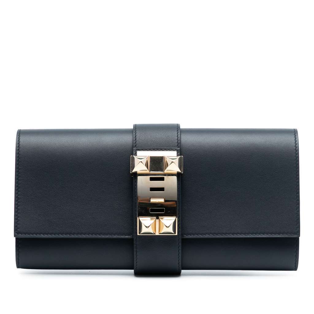 Hermès Tadelakt Medor Clutch 23