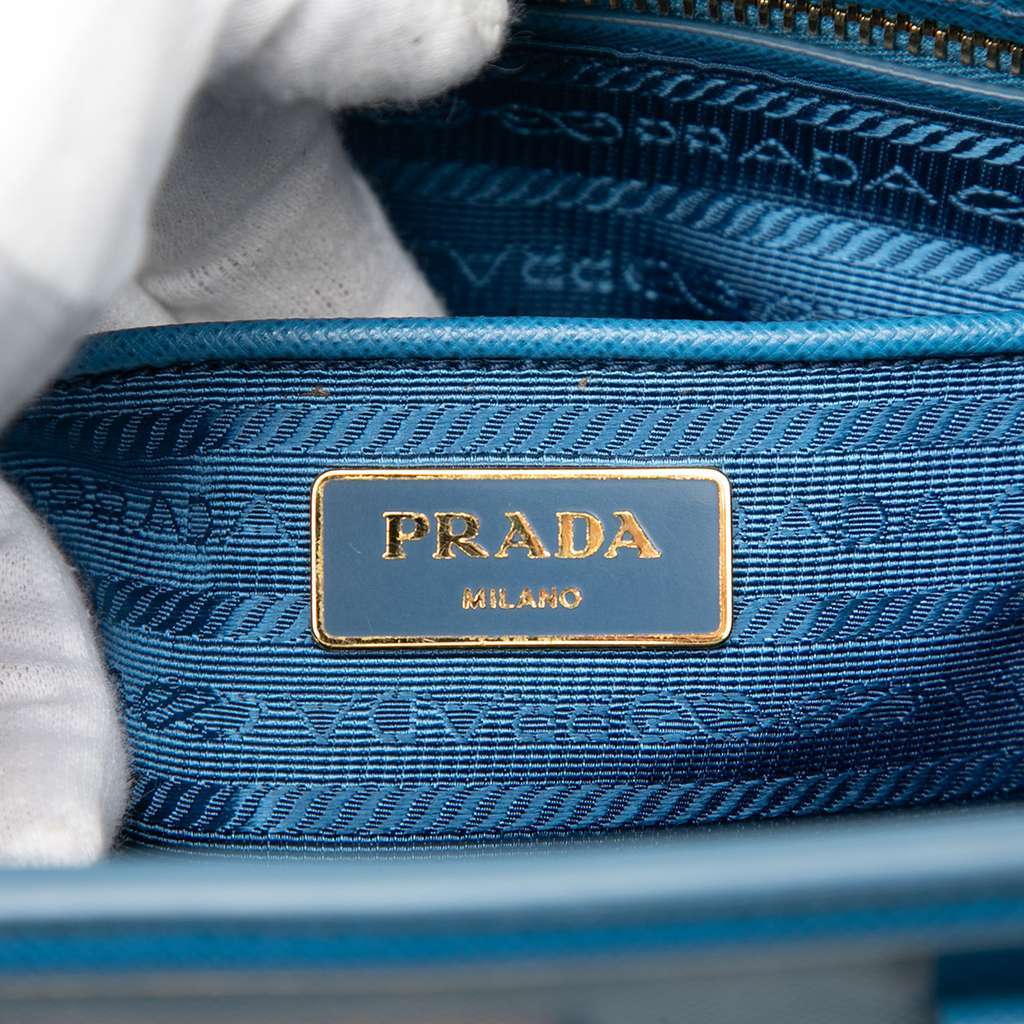 Prada Saffiano Lux Parabole Satchel - 5