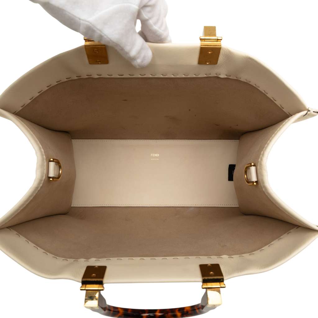 Fendi Medium Leather Sunshine Shopper Tote - 4