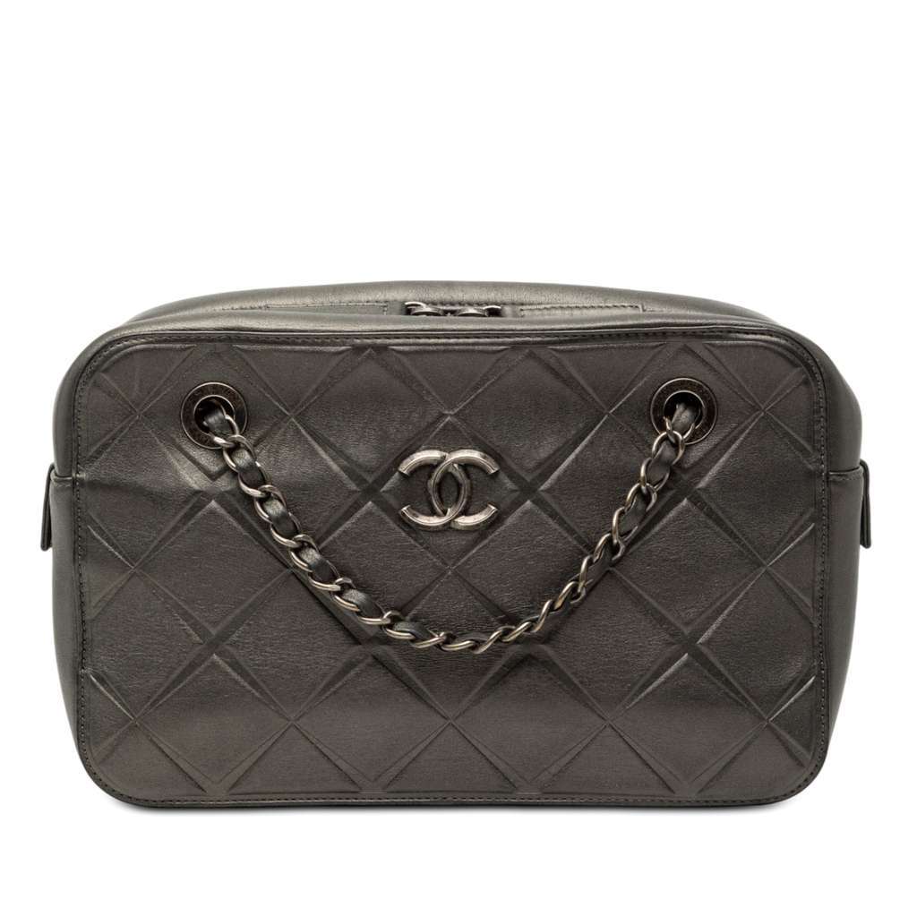 Chanel CC Embossed Calfskin Propeller Camera Bag