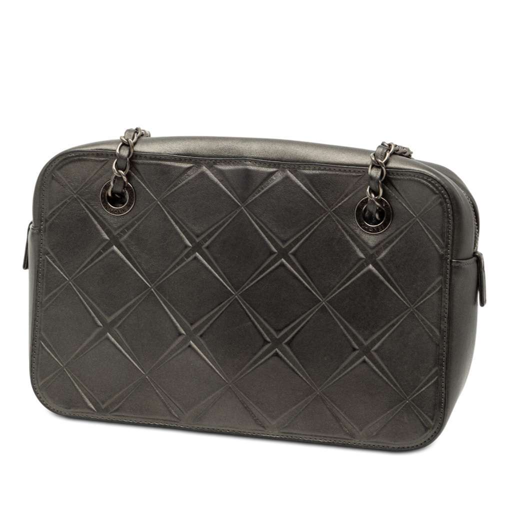 Chanel CC Embossed Calfskin Propeller Camera Bag - 2
