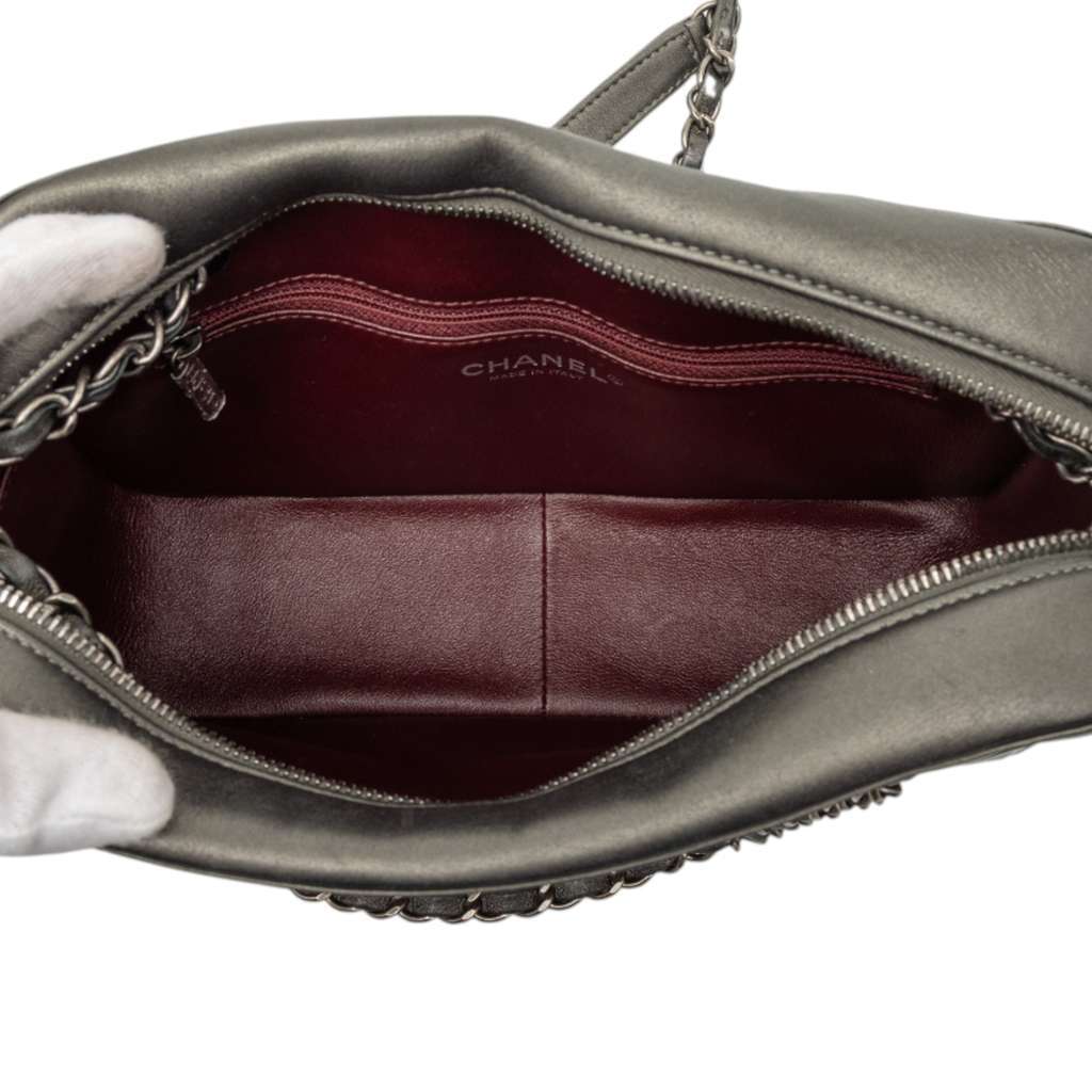 Chanel CC Embossed Calfskin Propeller Camera Bag - 4