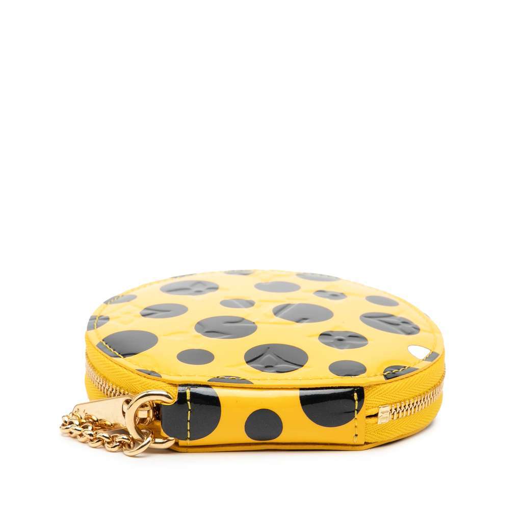 Louis Vuitton Yayoi Kusama Monogram Vernis Infinity Dots Chapeau Coin Purse - 3