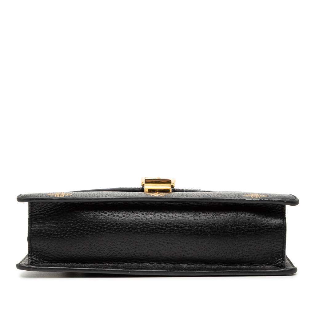 Gucci Small Leather Bee Star Sylvie Satchel - 3