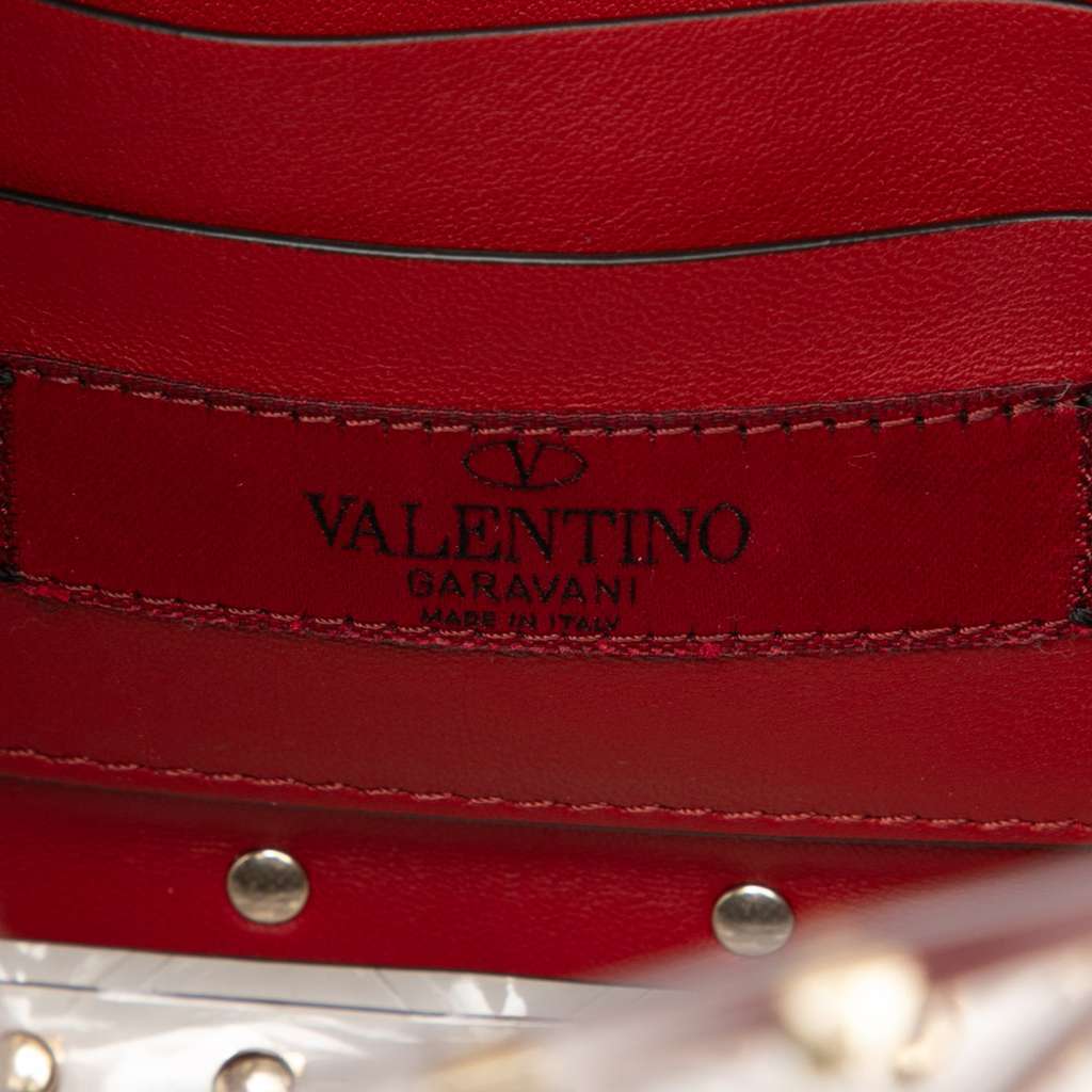 Valentino Medium PVC Rockstud Spike Satchel - 5