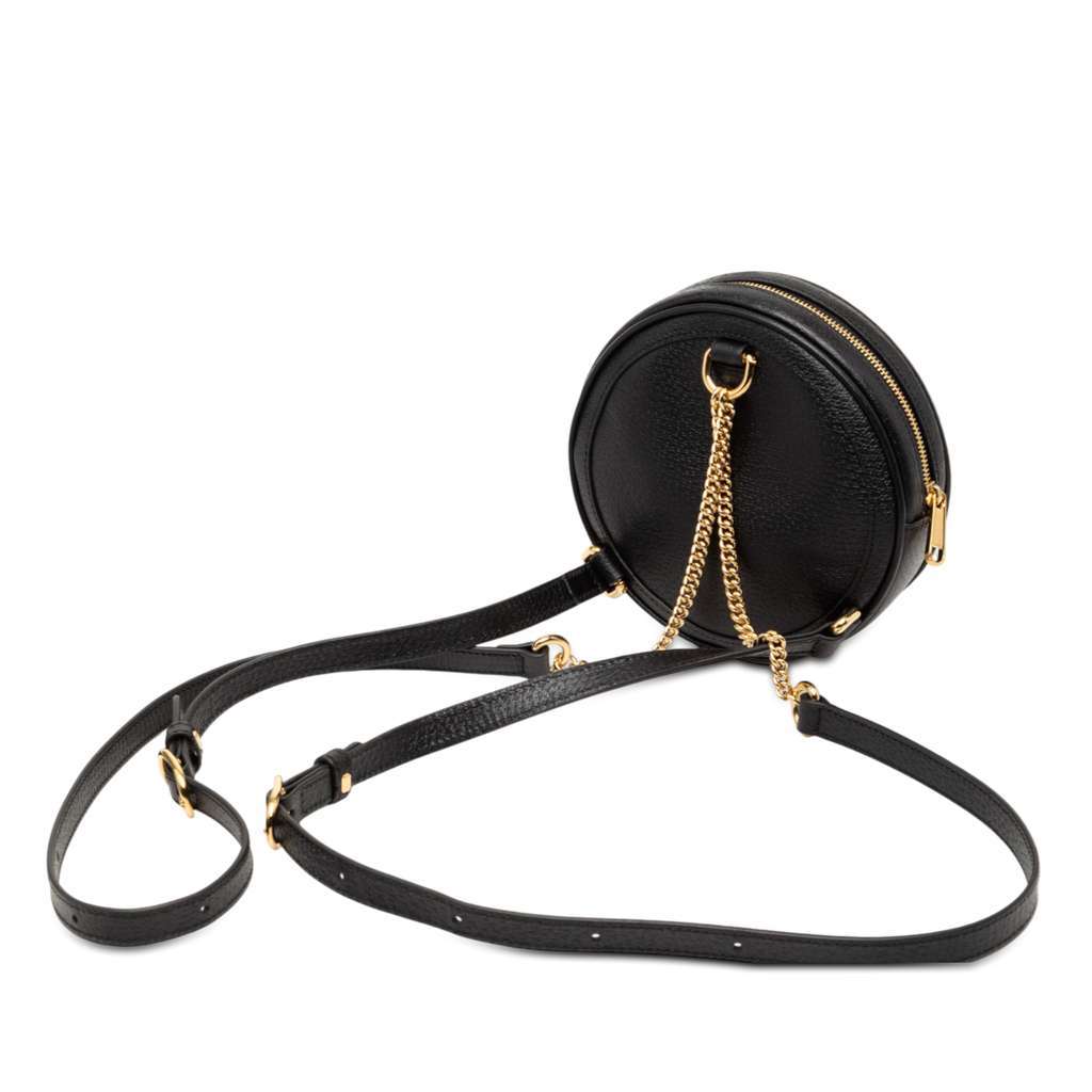 Gucci Mini Leather Round Ophidia Backpack - 2