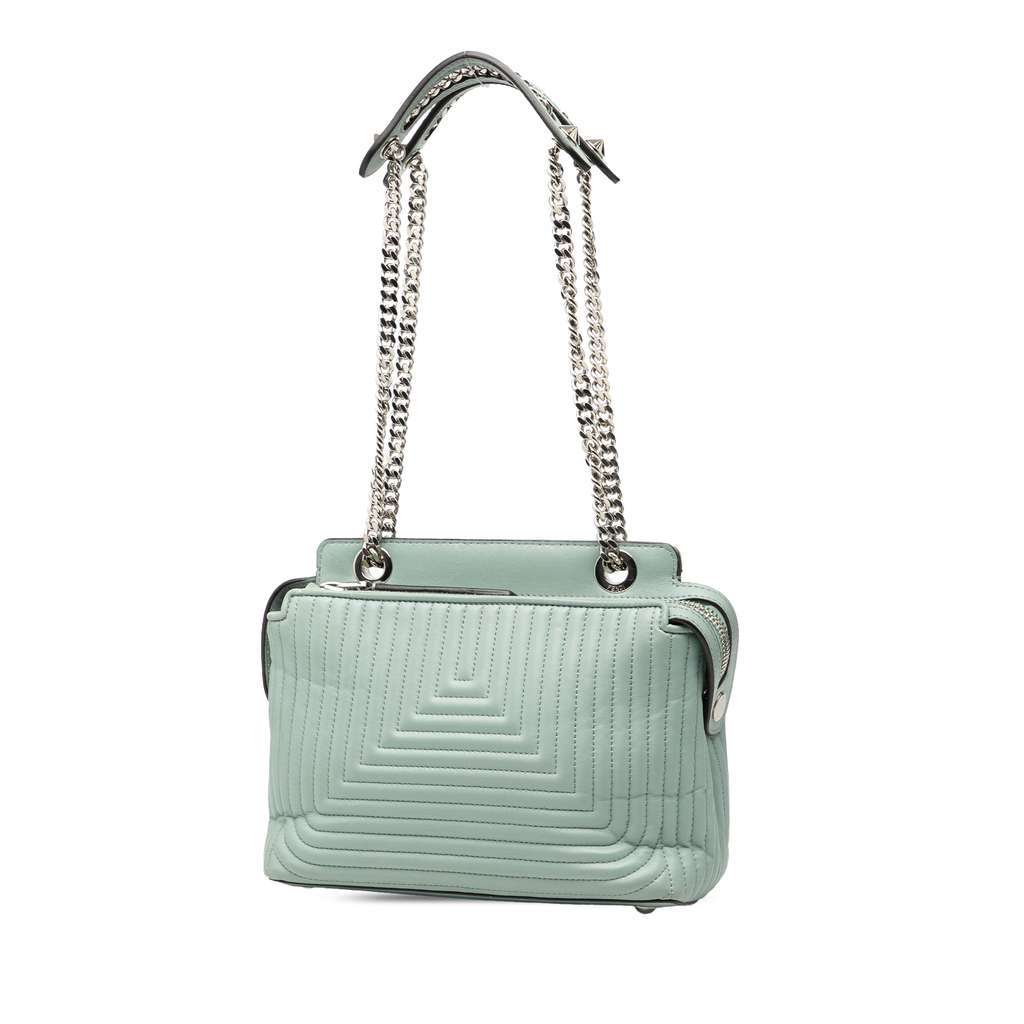 Fendi Small Lambskin DotCom Click Shoulder Bag - 2