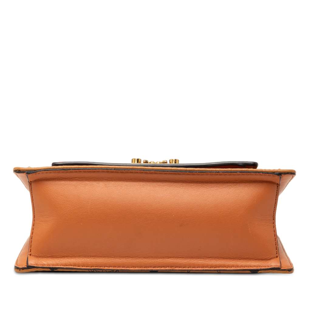 Mcm Medium Visetos Coated Canvas Patricia Pocket Top Handle Bag - 3