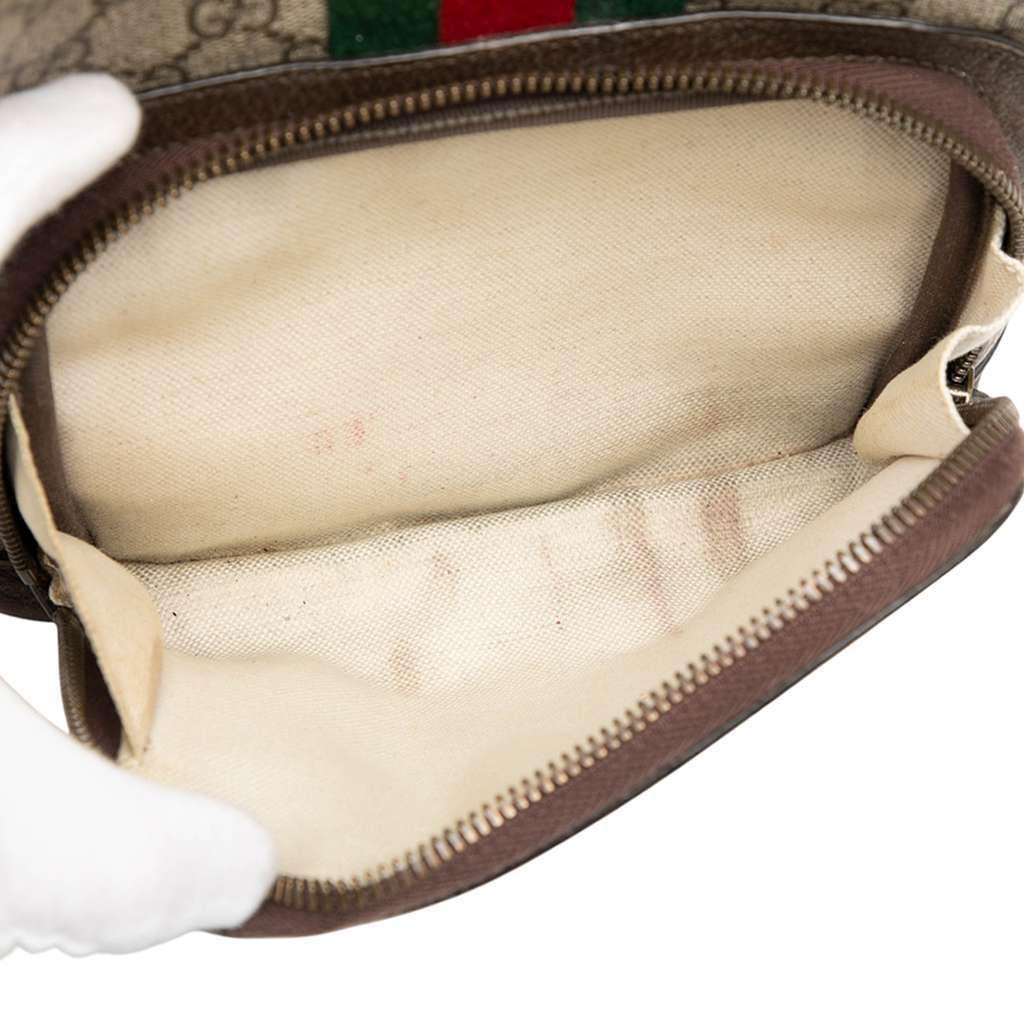 Gucci Small GG Supreme Ophidia Web Backpack - 4