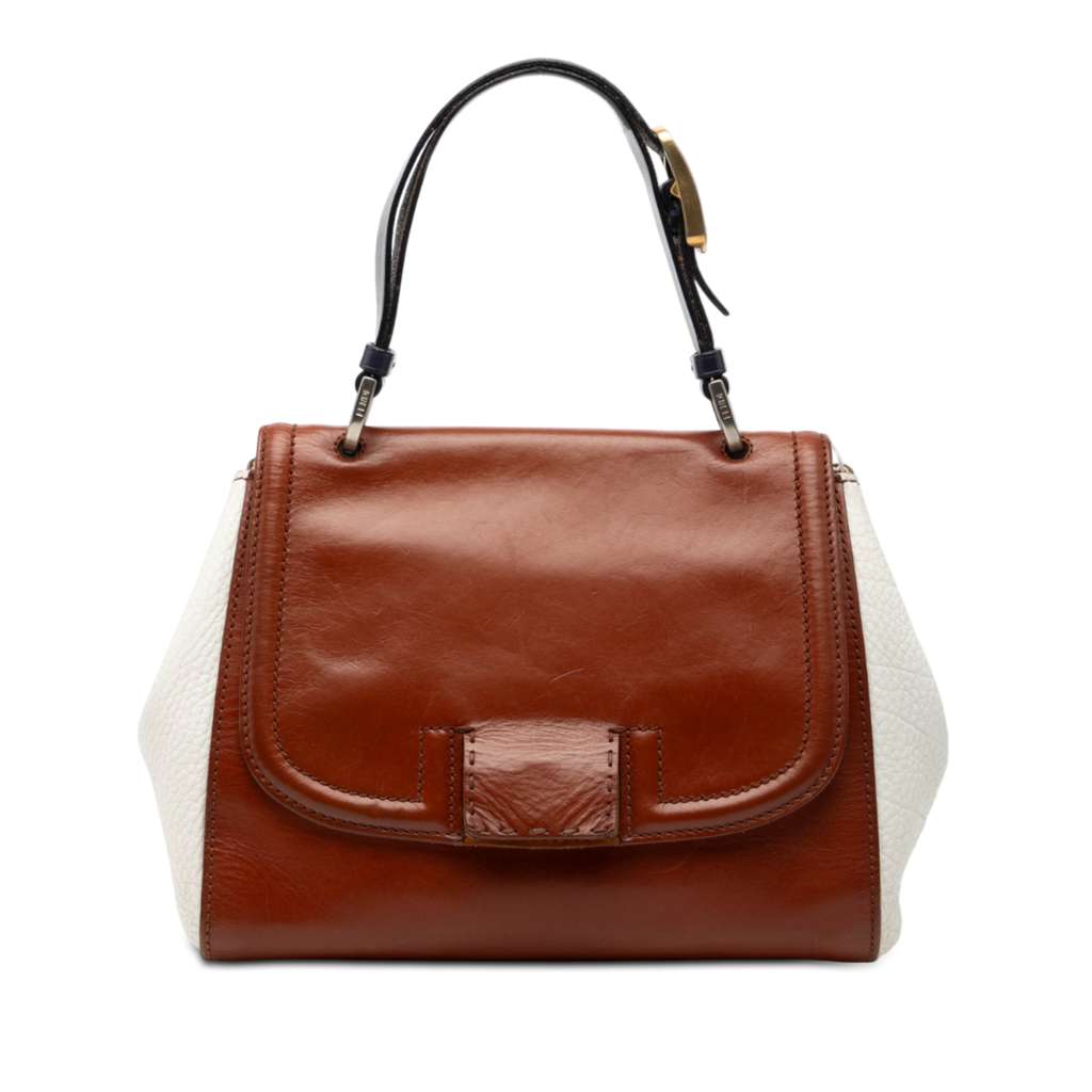 Fendi Calfskin Silvana Top Handle Bag