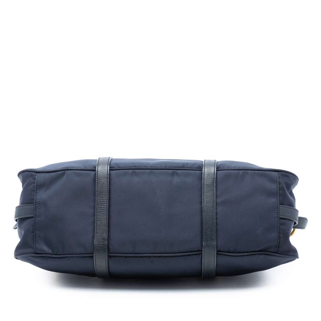 Prada Soft Calf Trimmed Tessuto Satchel - 3