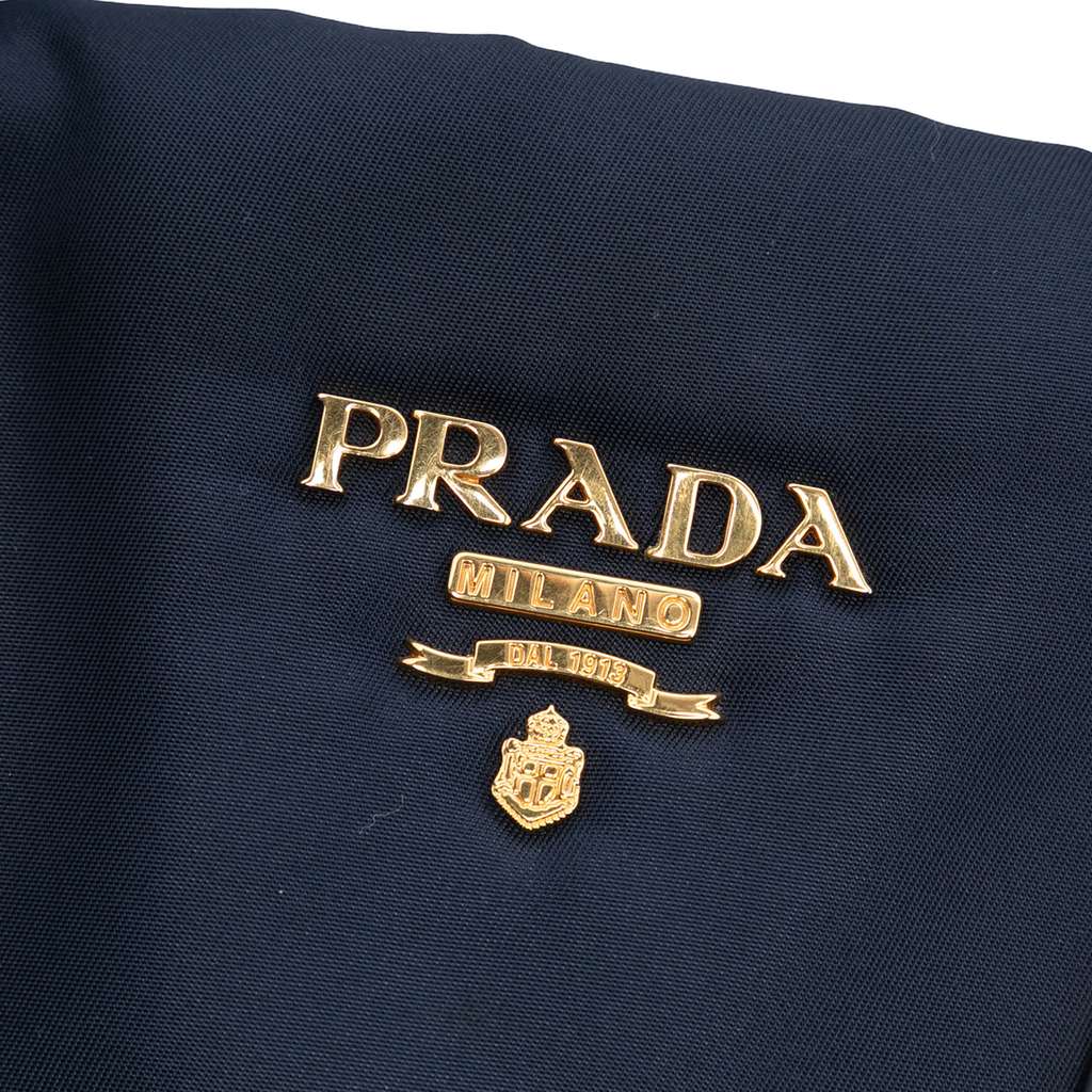 Prada Soft Calf Trimmed Tessuto Satchel - 5