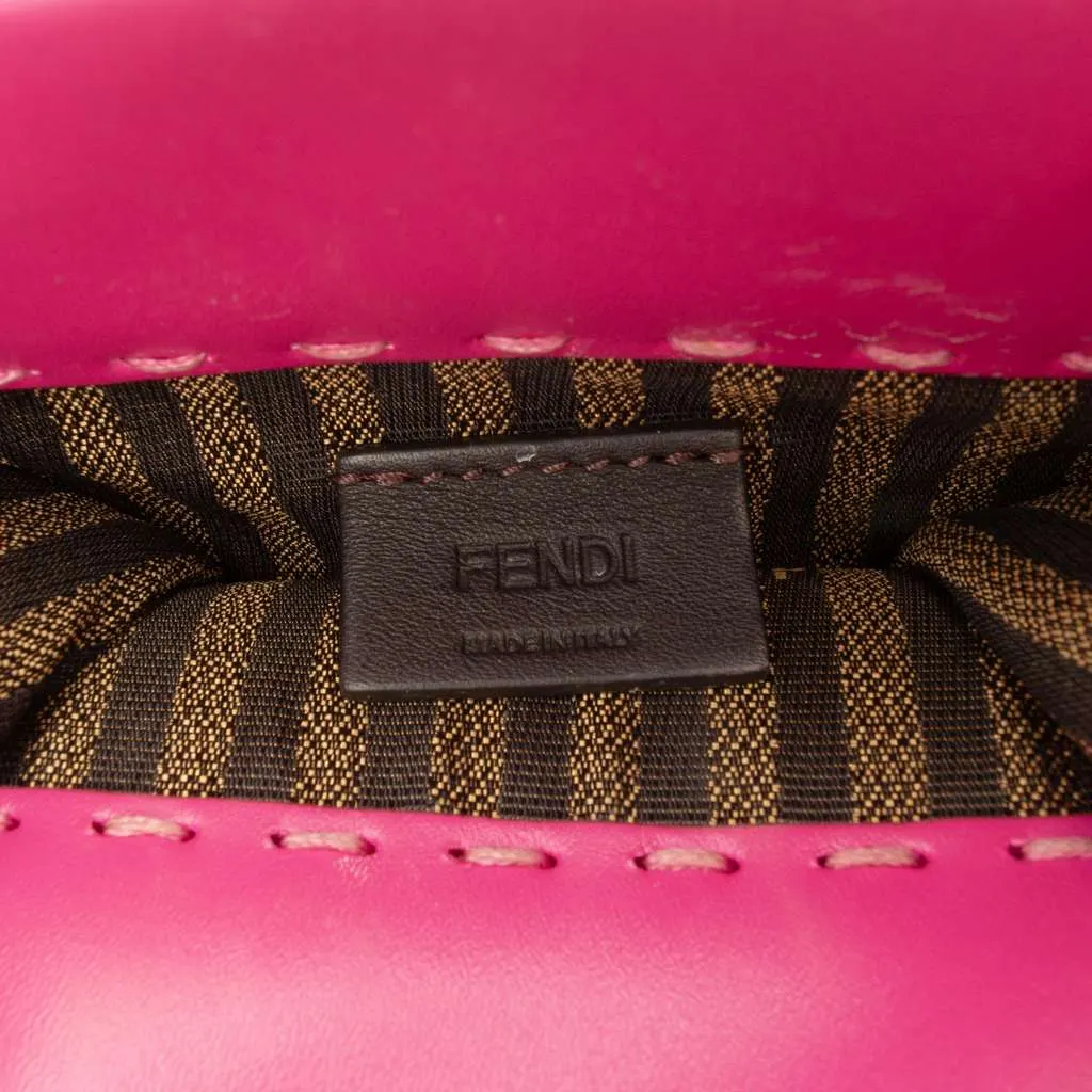 Fendi Mini Leather Sunshine Shopper Tote Pink Leather Very good - Box View