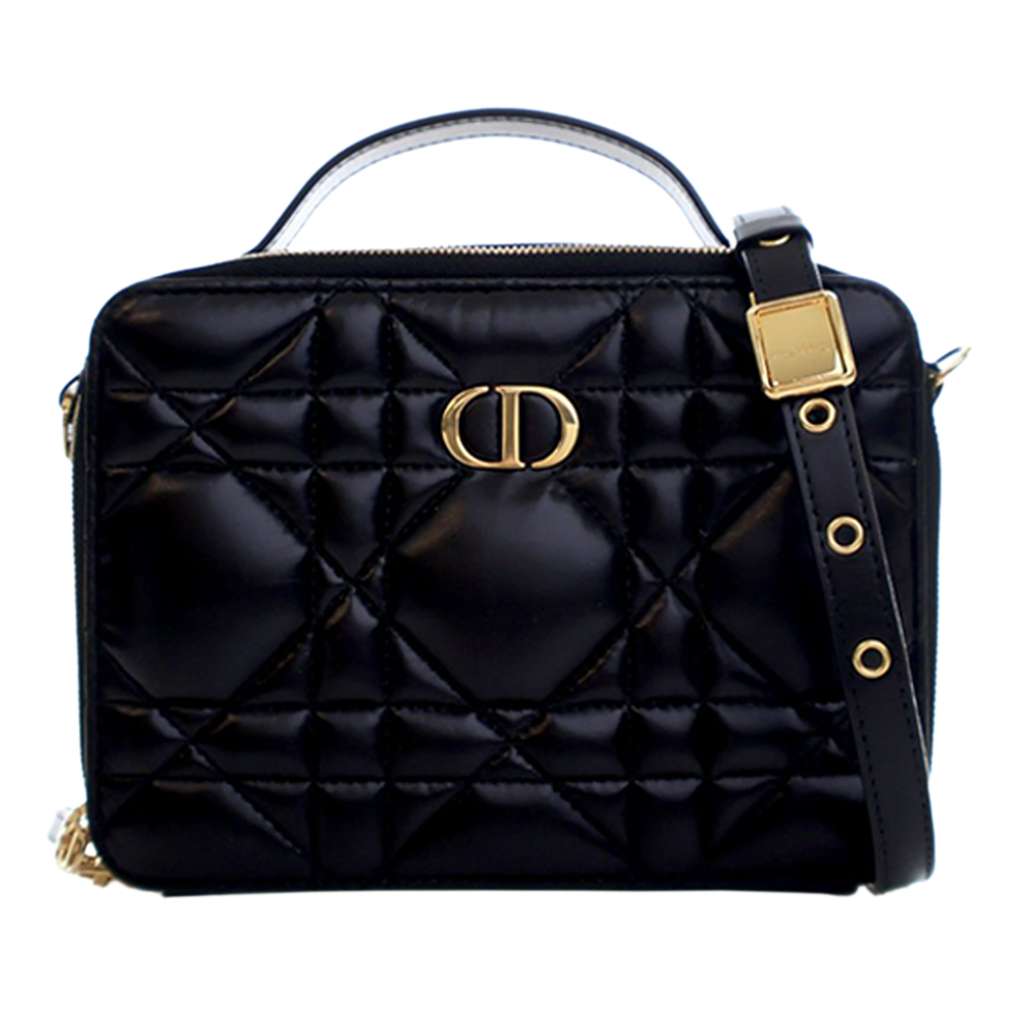 Dior Calfskin Macrocannage Caro Box Bag