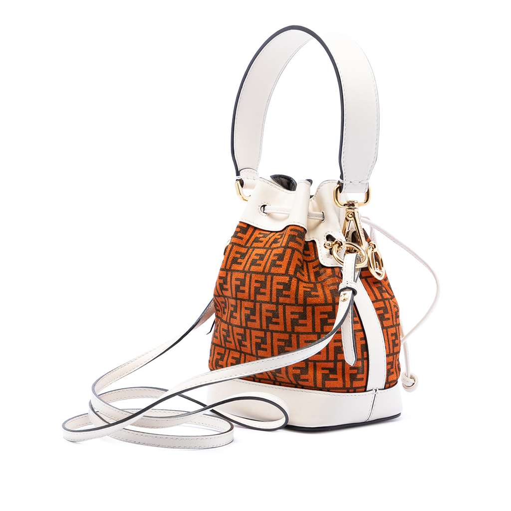 Fendi Mini Zucca Suede Mon Tresor Bucket Bag - 2