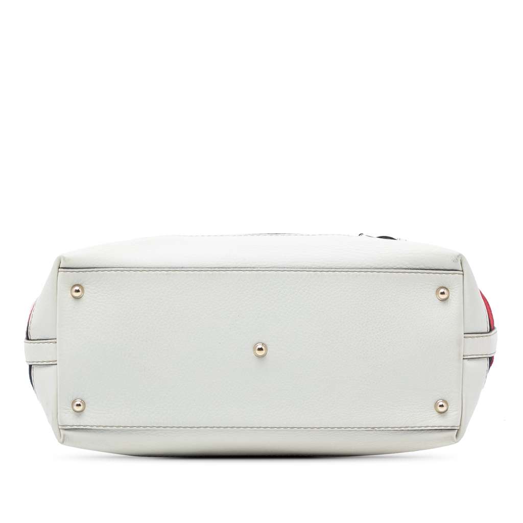 Gucci Medium Leather Web Heritage Tote - 3