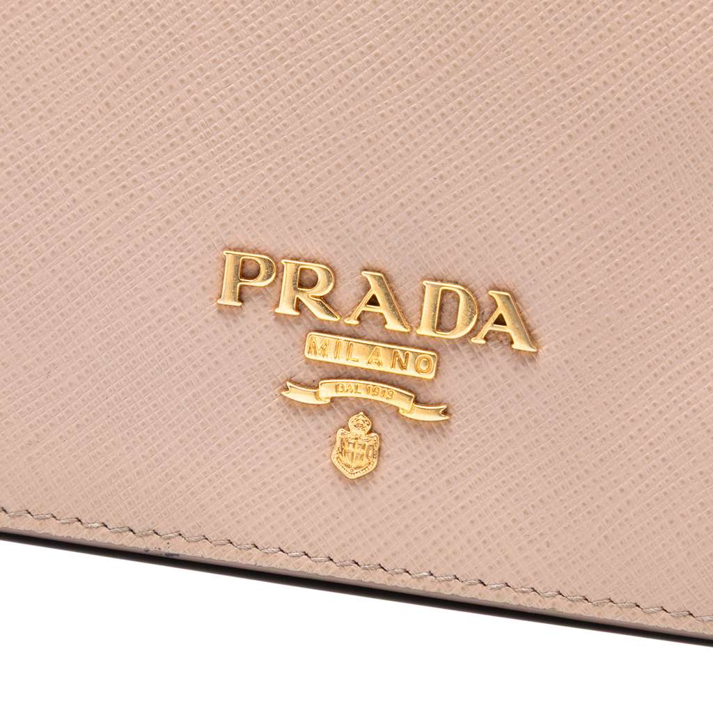Prada Saffiano Wallet On Chain - 5