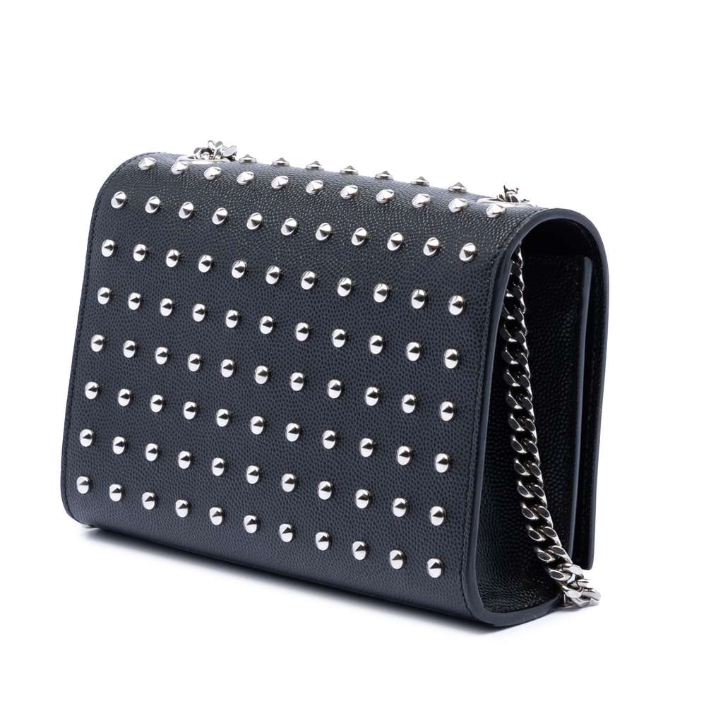 Saint Laurent Mini Grain De Poudre Studded Kate Shoulder Bag - 2