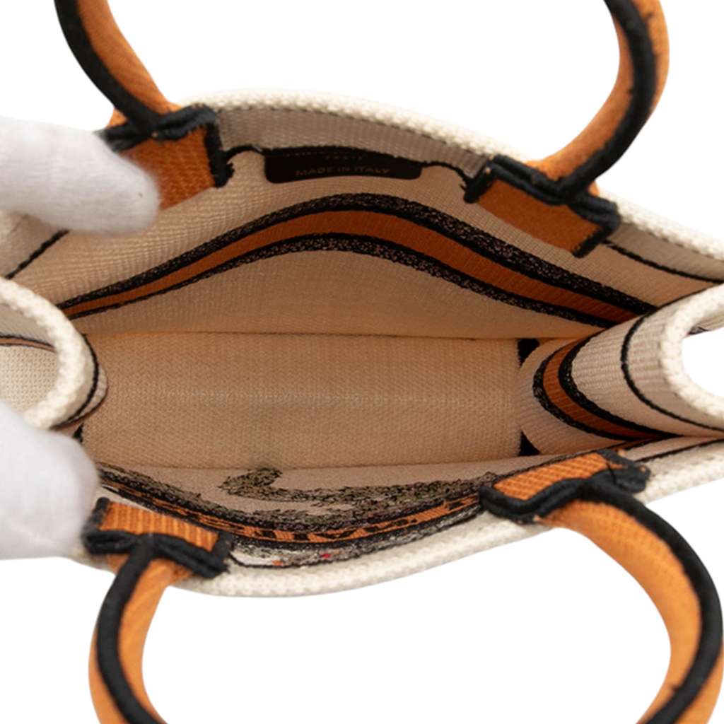 Dior Embroidered Canvas Princess and Dragon Vertical Book Tote - 4