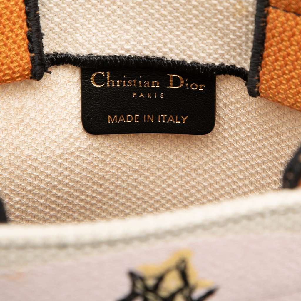 Dior Embroidered Canvas Princess and Dragon Vertical Book Tote - 5