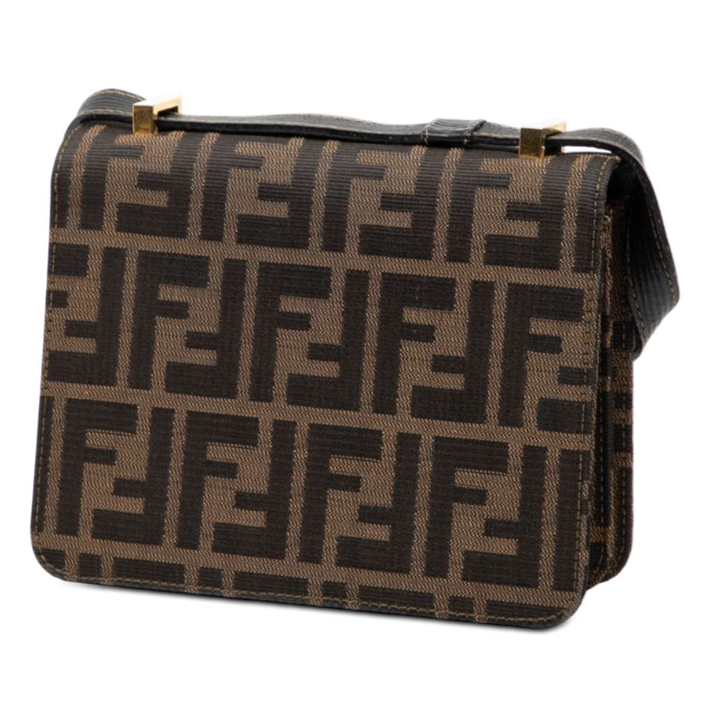 Fendi Zucca Canvas Flap Crossbody - 2