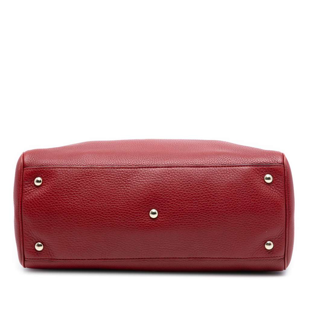 Gucci Medium Calfskin Bamboo Shopper Satchel - 3