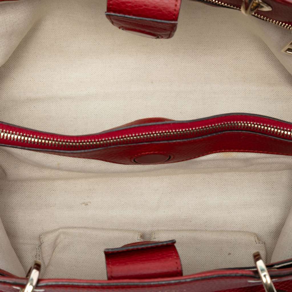 Gucci Medium Calfskin Bamboo Shopper Satchel - 4