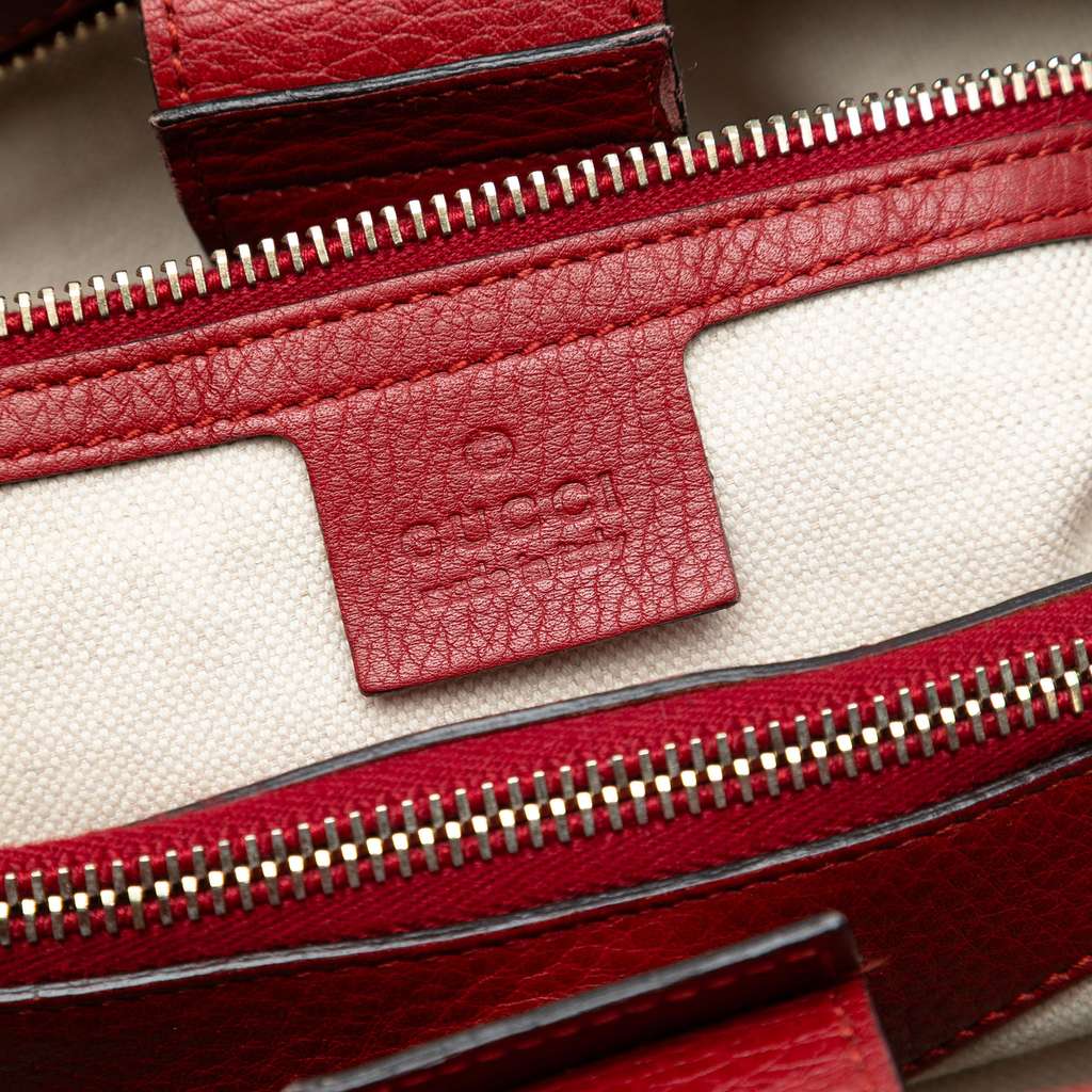 Gucci Medium Calfskin Bamboo Shopper Satchel - 5