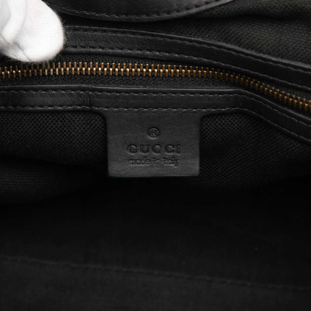 Gucci Suede Brocade Soft Stirrup Tote - 5