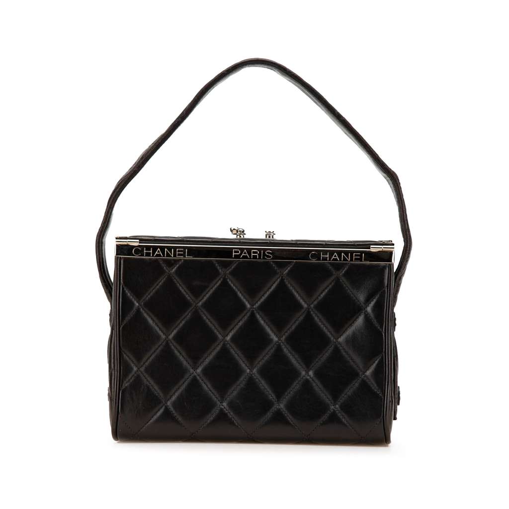 Chanel Quilted Lambskin Leather Box Bag
