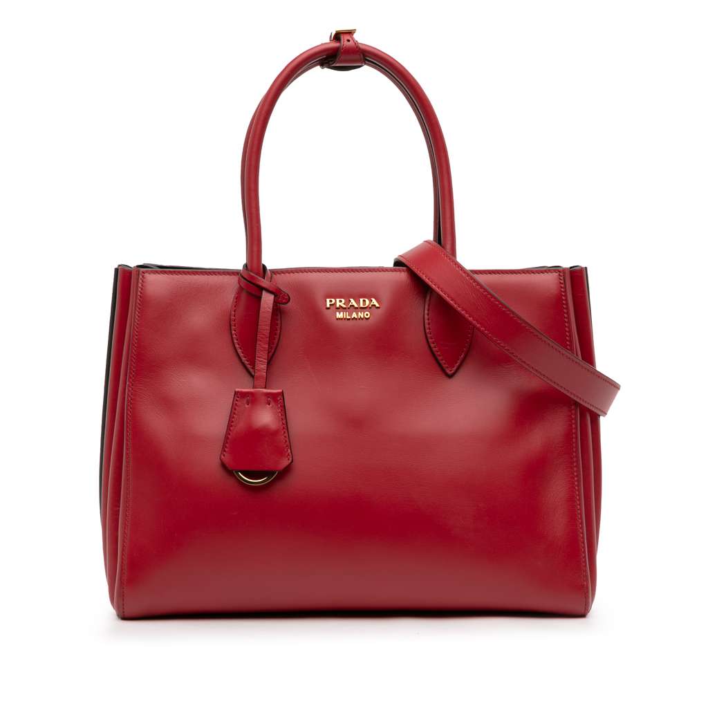 Prada City Calf Bibliotheque Satchel