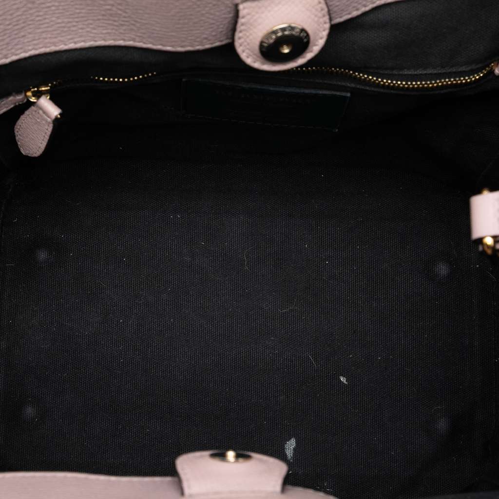 Burberry Small Leather and House Check Canvas Canterbury Tote - 4