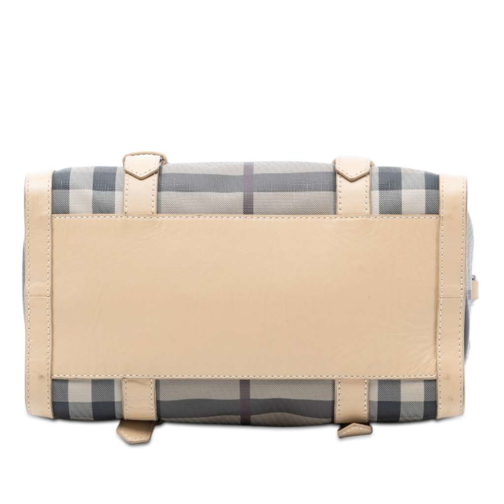 Burberry Smoke Check Coated Canvas Chester Boston Bag - 3