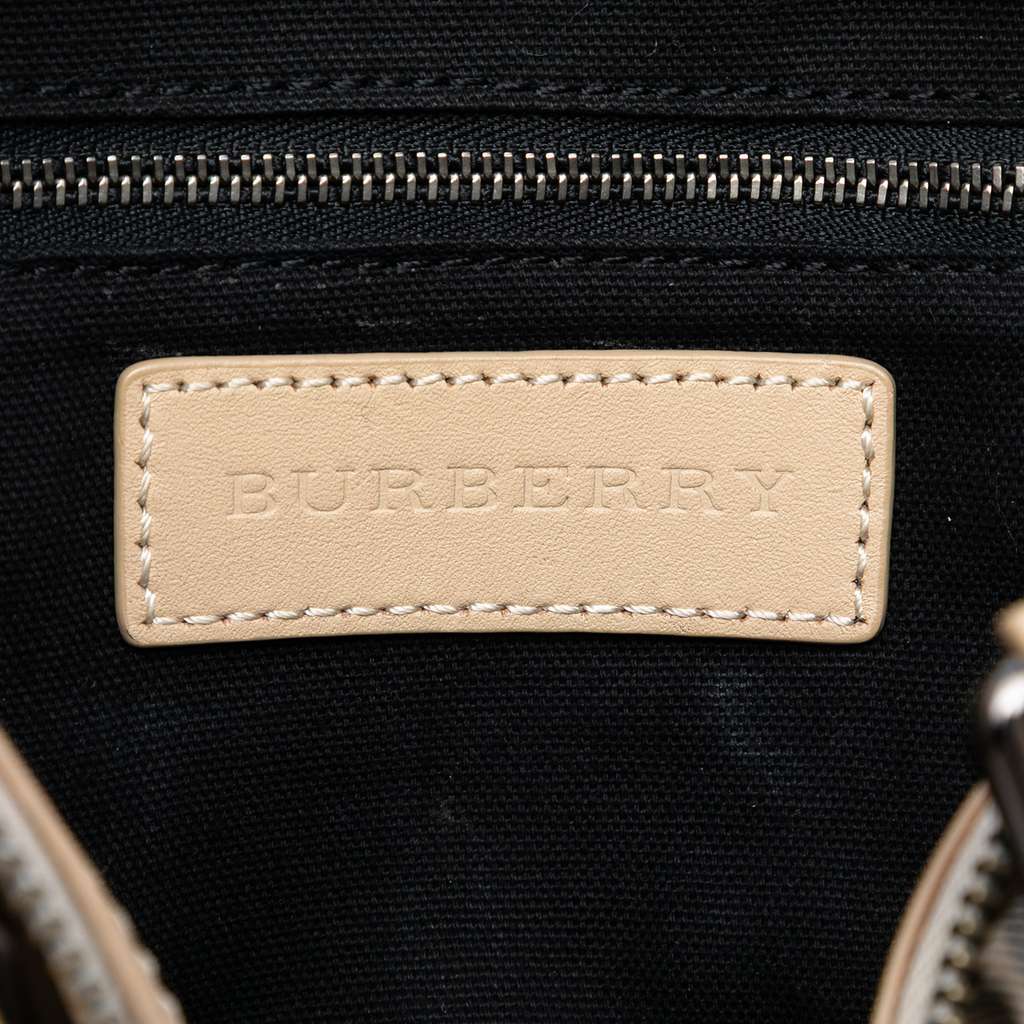 Burberry Smoke Check Coated Canvas Chester Boston Bag - 5